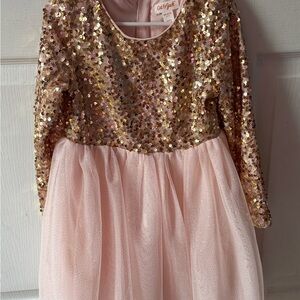 Cat & Jack Gold Sequin Dress